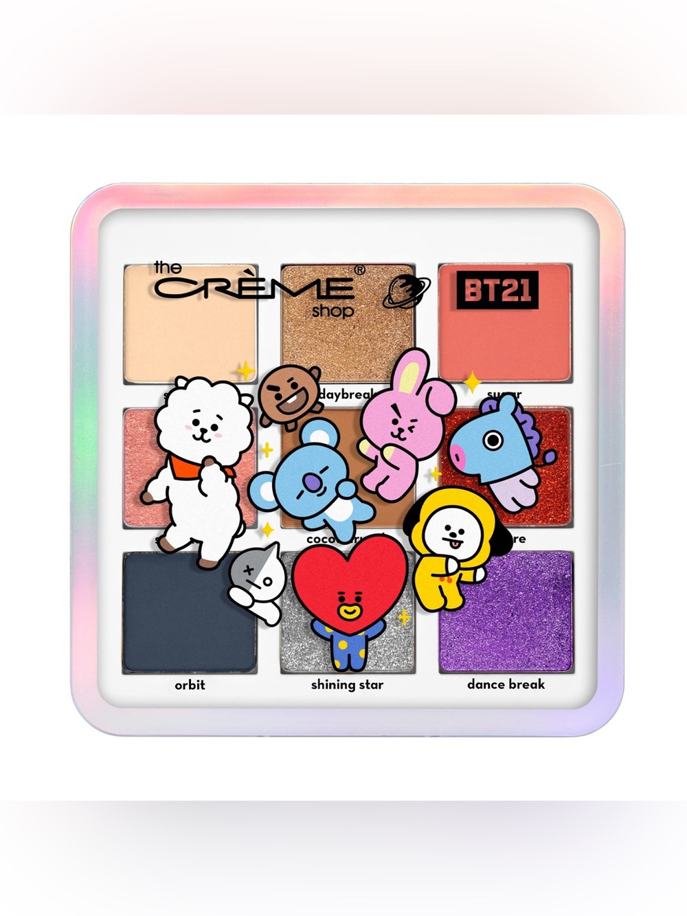 The Crème Shop x BT21: UNIVERSTAR POP Eyeshadow Palette